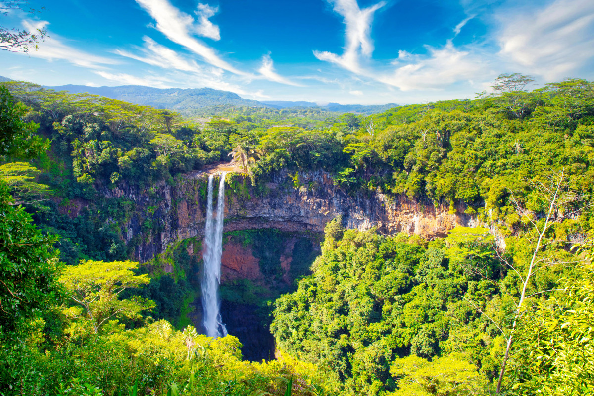 Chamarel waterfall